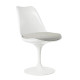 Knoll Saarinen Sedia Tulip girevole bianca con cuscino vista