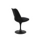 Knoll Saarinen Sedia Tulip girevole nera con cuscino vista
