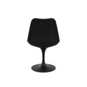 Knoll Saarinen Sedia Tulip girevole nera con cuscino vista