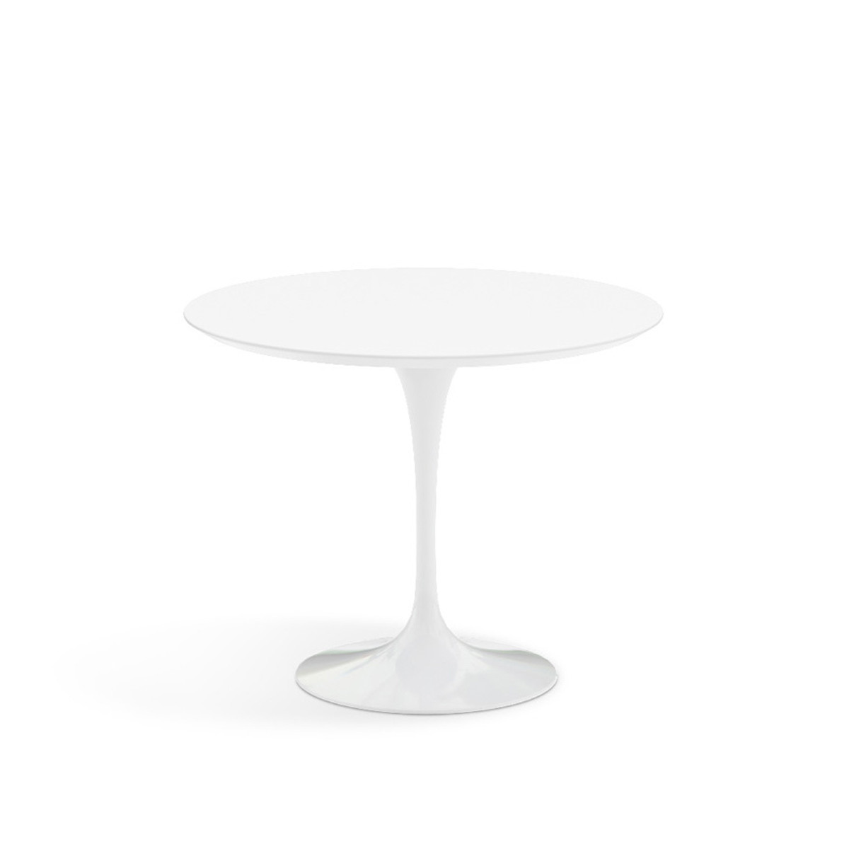 Knoll Saarinen Tavolo Tulip Ø 91 Laminato Bianco