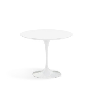 Knoll Saarinen Tavolo Tulip Ø 91 Laminato Bianco