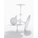 Knoll Saarinen Tavolo Tulip Ø 91 Laminato Bianco ambientazione