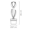 Tulip XL lampada da terra Myyour dimensioni