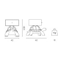 Turtle Carry Comodino Qeeboo dimensioni