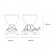 Turtle Carry Planter and Champagne Cooler Qeeboo dimensioni