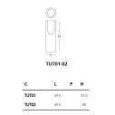 Tutube Vaso Glas dimensioni