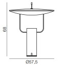 TX1 lampada da tavolo Martinelli Luce dimensioni