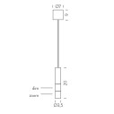 Type Reading lampada a sospensione dimensioni