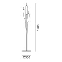 Typha 285.04.ON lampada da terra Il Fanale dimensioni