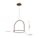 U-Light Campana Lampada a sospensione Axolight dimensioni