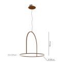 U-Light Campana Lampada a sospensione Axolight dimensioni