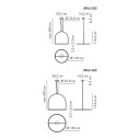 U-Light Campana Lampada a sospensione Axolight dimensioni