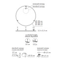 U-Light Lampada da soffitto-parete Axolight dimensioni
