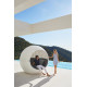 Moon Daybed Vondom con copertura in corda intrecciata ambientazione