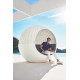 Moon Daybed Vondom con copertura in corda intrecciata ambientazione