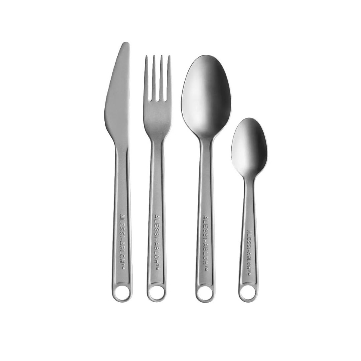 Alessi VA02S4 Conversational Objects Set di posate in acciaio inox