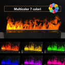 Camino elettrico a Vapore Acqueo 3D APP bruciatore inserto da incasso Vapor 150 Divina Fire dettaglio