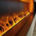 Camino elettrico a Vapore Acqueo 3D APP bruciatore inserto da incasso Vapor 75 Divina Fire dettaglio