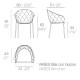 Vases Sedia Vondom dimensioni