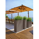 Vaso Kube High L 100 tortora