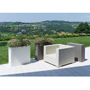 Vaso Kube High Slim bianco