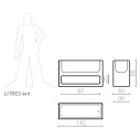 Lluna vaso 110 Serralunga dimensioni