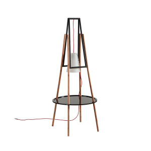 Vassa tavolino con lampada