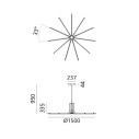 Artemide Veil Silver Lampada a sospensione dimensioni