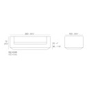 Vela 220 Sofa Vondom dimensioni