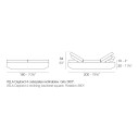 Vela Daybed quadrato con 4 schienali reclinabili Vondom dimensioni