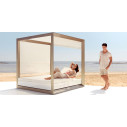 Vela Baldacchino con tendalino e Daybed 4 schienali reclinabili Vondom ambientazione