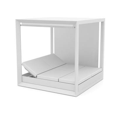 Vela Baldacchino con tendalino e Daybed 4 schienali reclinabili