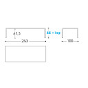 Victor Low Tavolo fisso 240x100 Varaschin dimensioni