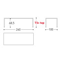 Victor Tavolo fisso 240x100 Varaschin dimensioni