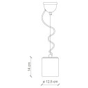 Lampada Vintage C984 Retrò Ferroluce dimensioni