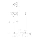 Vision 20/20 Floor Lampada da terra DCW éditions dimensioni