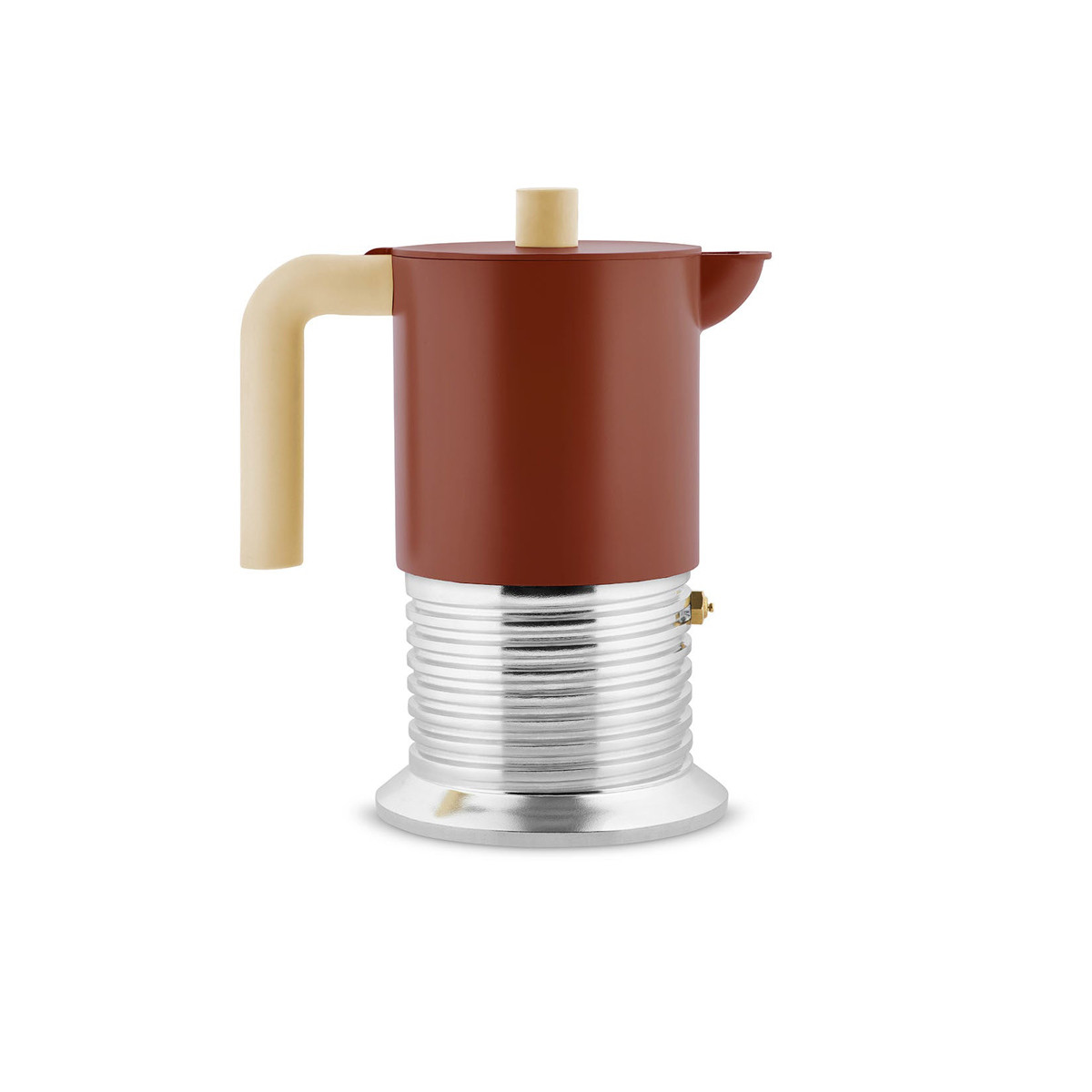 Alessi PM01/6 BR Vite Caffettiera espresso 6 tazze Induzione Brown
