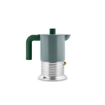 Alessi PM01/3 GR Vite Caffettiera espresso 3 tazze Induzione Verde