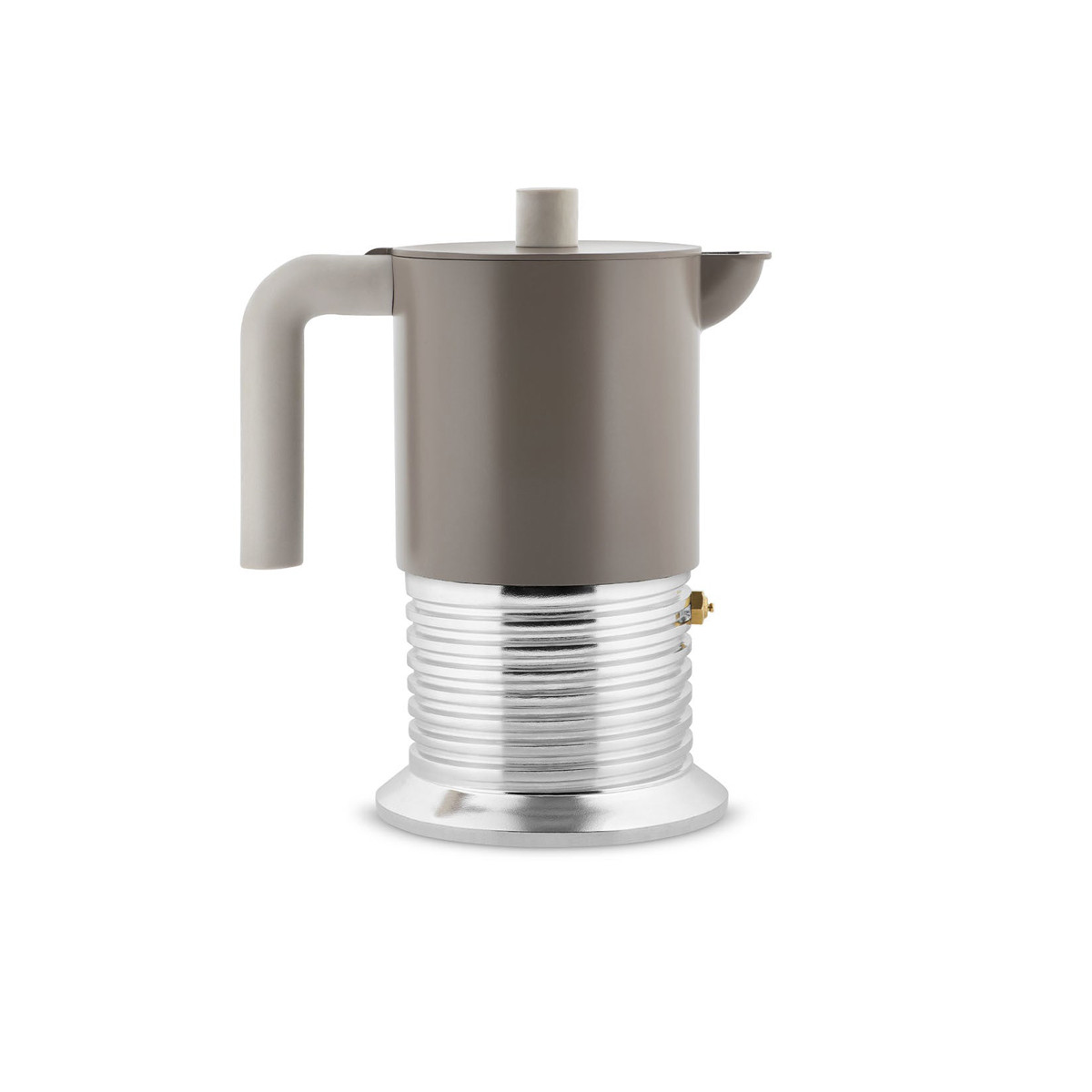Alessi PM01/6 WG Vite Caffettiera espresso 6 tazze Induzione Warm Grey