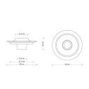 Voilà C2775 Lampada da parete Decò Ferroluce specifiche