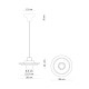 Voilà C2776 Lampada a sospensione Decò Ferroluce specifiche