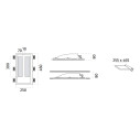 Volta Double 2415B Lampada a incasso a parete 9010 novantadieci dimensioni