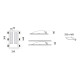 Volta Double 2415B Lampada a incasso a parete 9010 novantadieci dimensioni