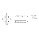 Volta Small 2417 Lampada a incasso a parete 9010 novantadieci dimensioni