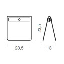 Wand cordless lampada da tavolo Martinelli Luce dimensioni