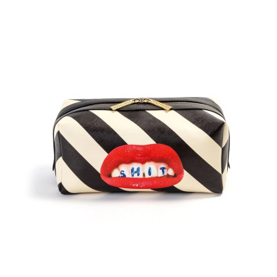 Wash Bag Shit Stripes Seletti
