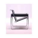 Knoll Breuer Wassily Poltrona Cuoio Nero vista