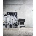 Knoll Breuer Wassily Poltrona Cuoio Nero ambientazione
