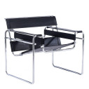Knoll Breuer Wassily Poltrona Cuoio Nero vista