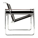 Knoll Breuer Wassily Poltrona Cuoio Nero vista